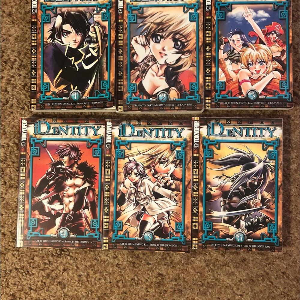 Lot of 6 Tokyopop Manga Paperback Graphic Novels - iD_eNTITY